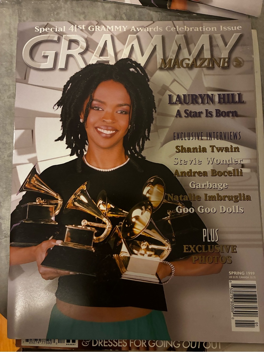 RARE Grammy Magazine Special Issue - Lauryn Hill Cover (Spring 1999)